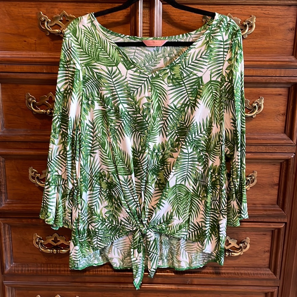 SJS tropical print blouse